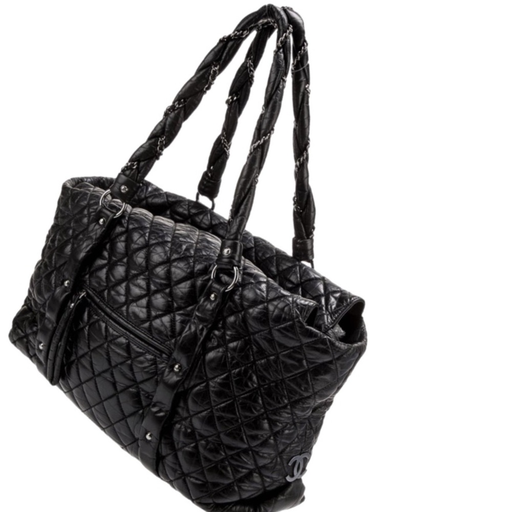 Chanel Ligne Lady Braid Lambskin Quilted Tote